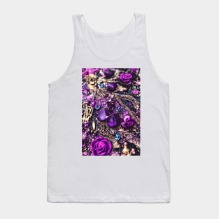 Aesthetic Purple Shiny Gems & Sparkle Tank Top